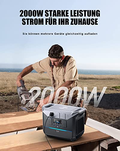 Powerbank mit Steckdose DaranEner NEO2000 2000W Tragbare Powerstation