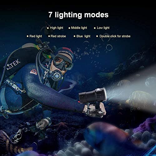 Tauchlampe Akozon Underwater Flashlight