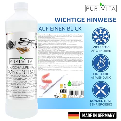 Ultraschallreiniger-Flüssigkeit Purivita Ultraschallreiniger