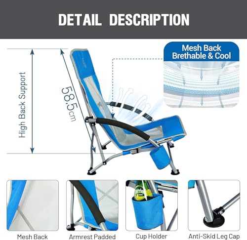 Strandstuhl Timber Ridge Klappbar leicht Campingstuhl Faltbar