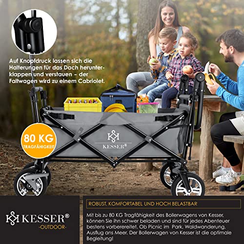 Bollerwagen mit Dach KESSER ® Bollerwagen faltbar GT9000