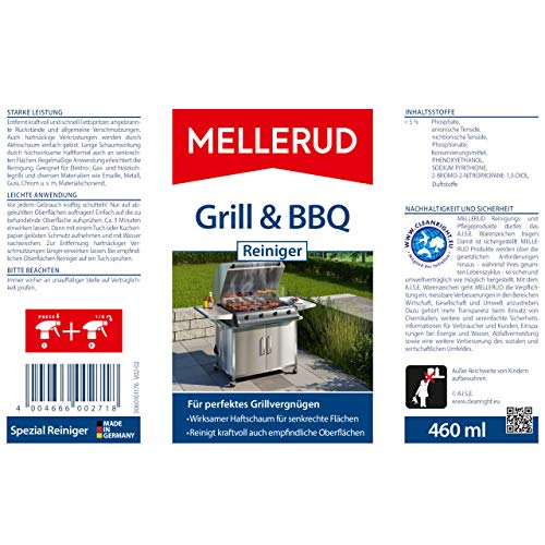 Grillreiniger Mellerud Grill & BBQ Reiniger, 1 x 0,46 l, ergiebig