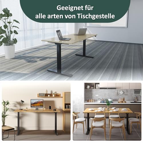 Schreibtischplatte ALLDREI Tischplatte 140 x 80 cm, 2,5 cm stark