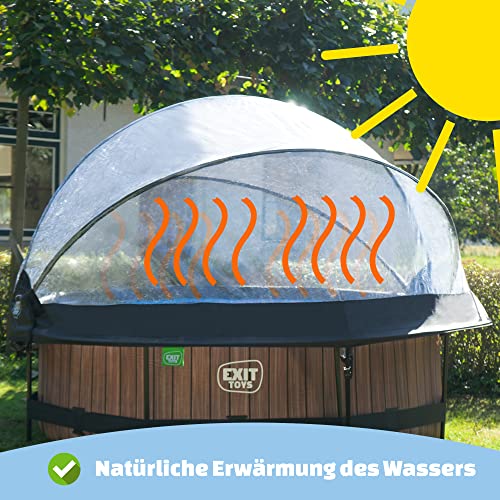 Poolabdeckung EXIT TOYS EXIT Dome für Frame Pool 360cm