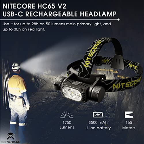 Akku-Stirnlampe Nitecore HC65 V2 1750 Lumen Led Stirnlampe