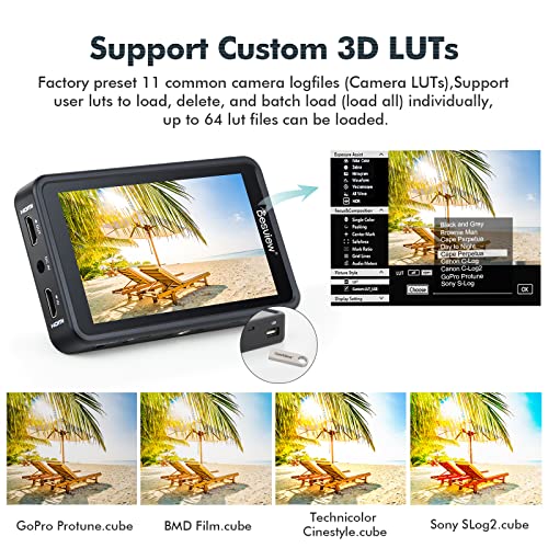 Field Monitor Desview R5II Touchscreen Kamera 5,5 Zoll 800 Nits