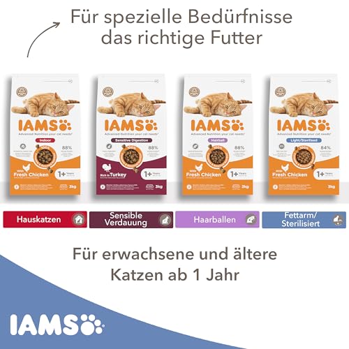 IAMS-Katzenfutter Iams Sterilised Katzenfutter trocken mit Huhn