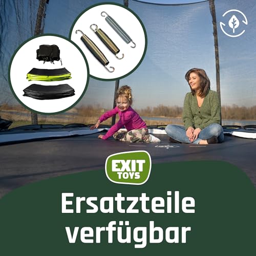 Bodentrampolin EXIT TOYS Black Edition Rundes Inground