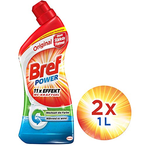 WC-Reiniger Bref WC Power Kraftpaket Gel 1L, 2er Pack