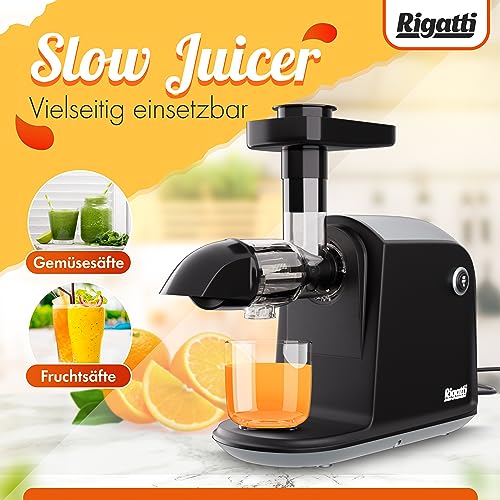 Saftpresse Rigatti, Slow Juicer, Entsafter Gemüse & Obst