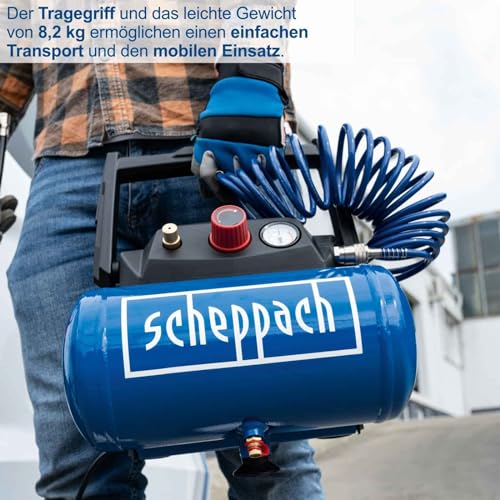 Kompakte Kompressoren Scheppach Druckluft Kompressor HC06