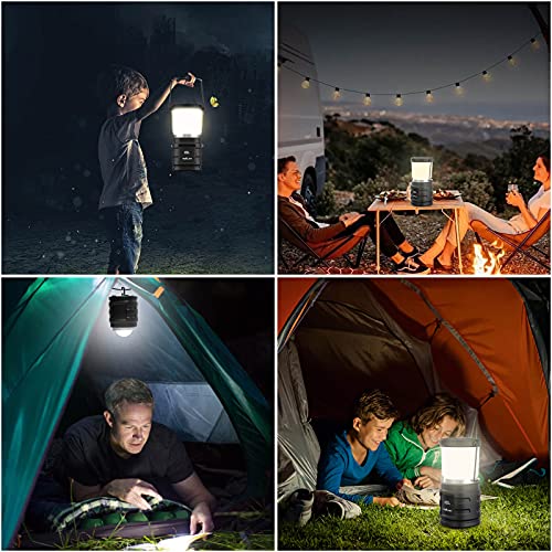 Akku-Lampe TAVALER Camping Laterne 8000 mAh Akku USB C Aufladbar