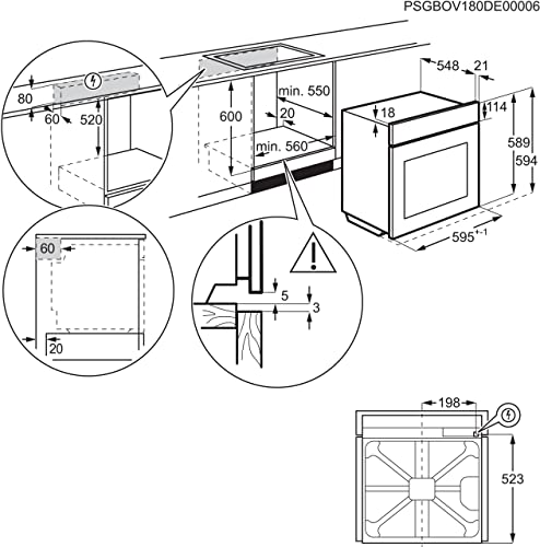 Pyrolyse-Backofen AEG BPS33102ZM Einbau-Backofen / Pyrolyse