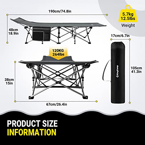 Feldbett KingCamp Klappbar Campingbett Klappbett
