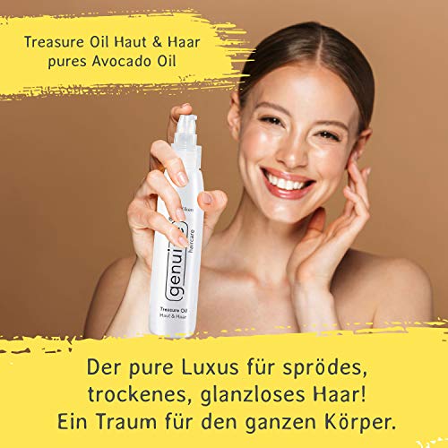 Haaröl genuine haircare Treasure Oil Haut & Haar, kaltgepresst