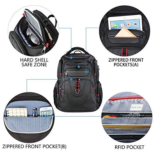 Motorradrucksack KROSER Laptop Rucksack Herren 17,3 Zoll