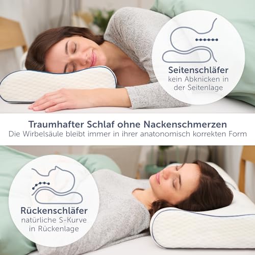 Nackenstützkissen Blumtal orthopädisch, aus Memory Foam