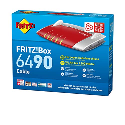 VDSL-Router AVM FRITZ!Box 6490 Cable WLAN AC + N Router