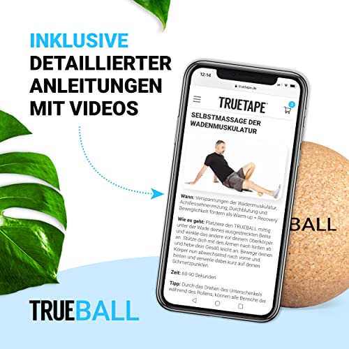 Faszienball TRUETAPE TRUEBALL nachhaltiger Massageball