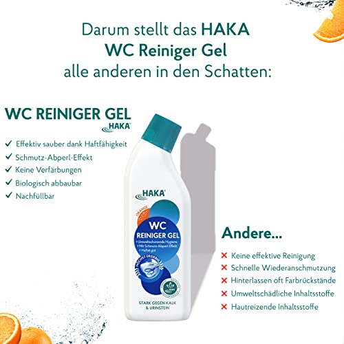 Urinsteinentferner HAKA WC Reiniger Gel Orange, gegen Kalk