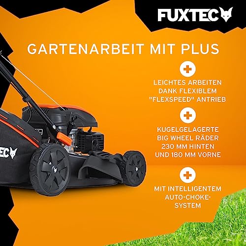 Benzin-Rasenmäher mit Mulchfunktion Fuxtec 4in1 Benzin