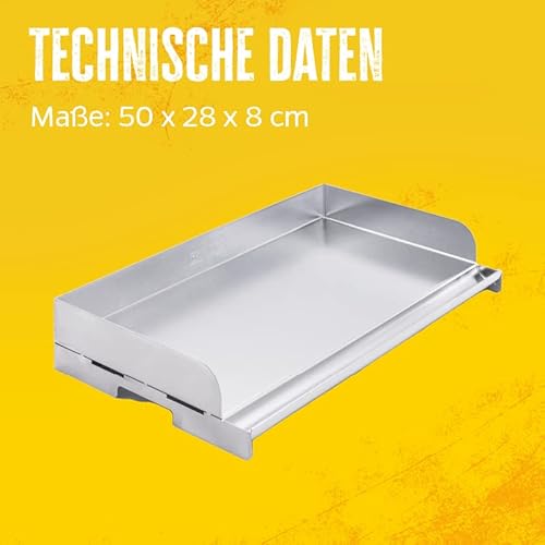 Plancha-Grillplatte Grillfürst Universal Edelstahl Plancha