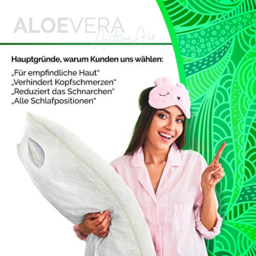 Kopfkissen für Wasserbett Vitapur Kopfkissen 40 x 80 Aloe Vera