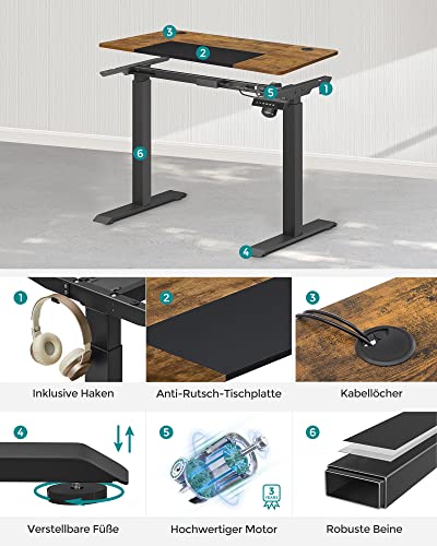 Höhenverstellbarer Schreibtisch SONGMICS elektrisch