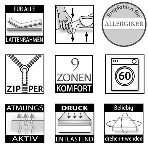 Kaltschaummatratze 140 x 200 Betten-ABC OrthoMatra KSP-1000