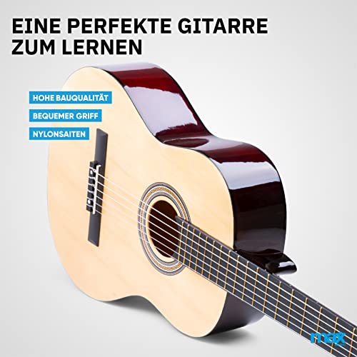 Gitarren MAX SoloArt, 4/4 Akustik Gitarre für Anfänger Einsteiger