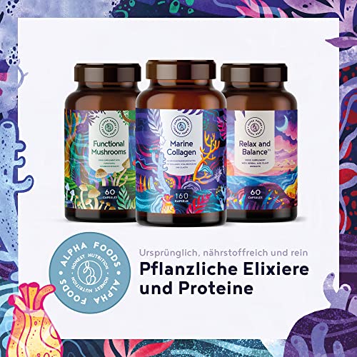 Kollagen-Kapseln Alpha Foods Marine Collagen mit Hyaluronsäure