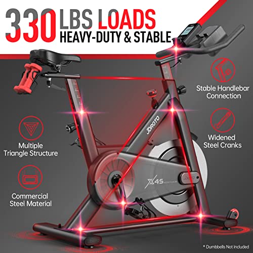 Indoor Bike JOROTO X4S Bluetooth Heimtrainer Fahrrad, Ergometer