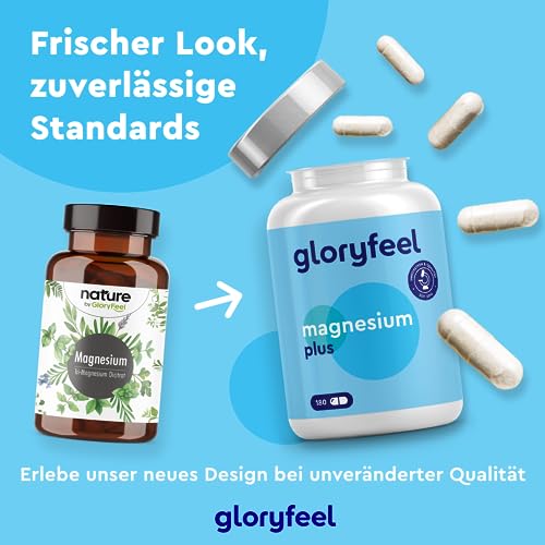 Magnesiumcitrat gloryfeel Premium 1554mg – Mit Vitamin B6 und B12