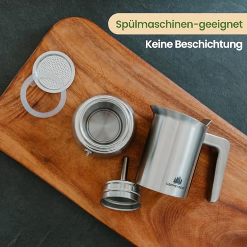 Espressokocher Groenenberg Induktion geeignet, Edelstahl