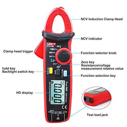 Stromzange UNI-T UT210E Mini Digital Klemme Meter Handheld