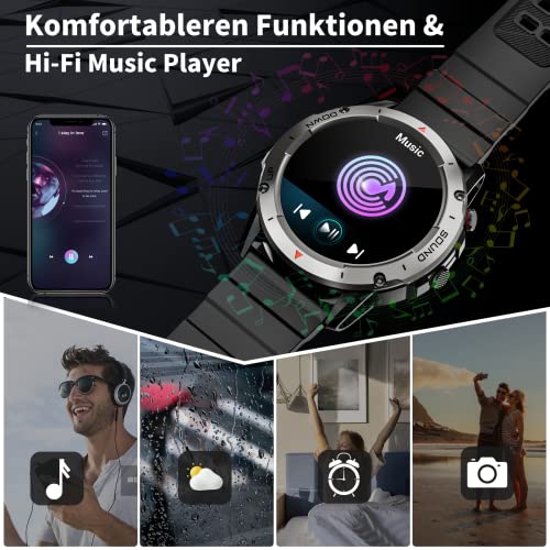 Smartwatch Android Herren PASONOMI Smartwatch Herren