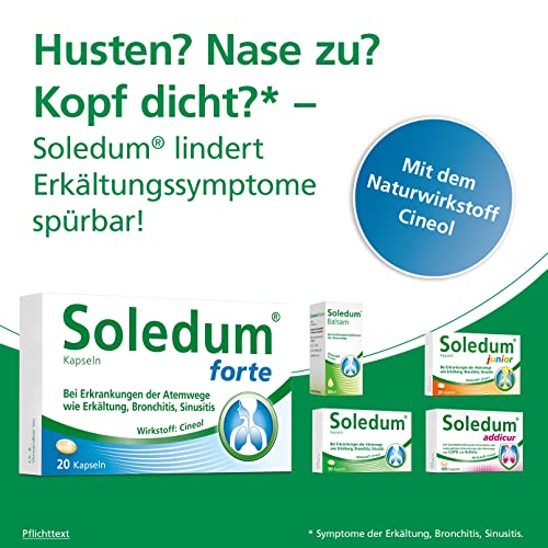 Erkältung-Tabletten Soledum Kapseln, 100 Kapseln