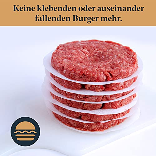 Backpapier GOURMEO ® Burger Papier, Blatt für Burgerpresse