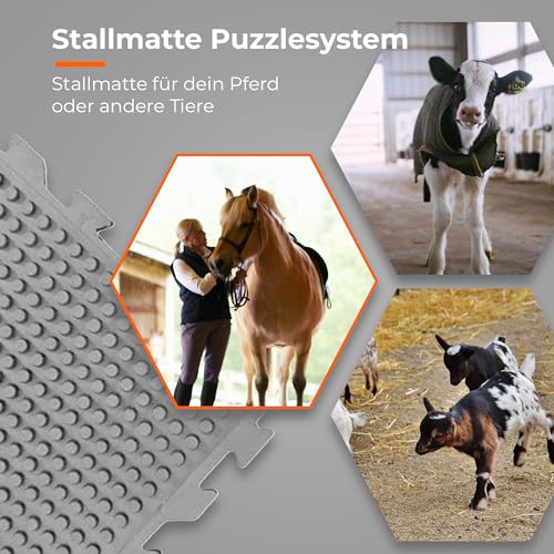 Stallmatten Pferde Vivol Gummi Stallmatte, Puzzlesystem, 80 x 120