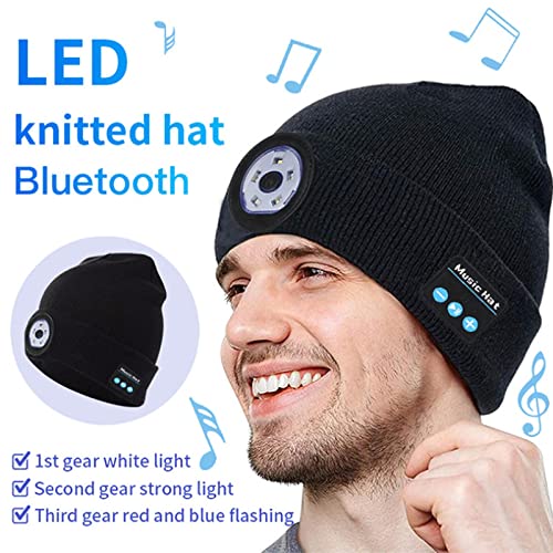 Bluetooth-Mütze flintronic LED Mütze Mit Licht, Bluetooth Mütze