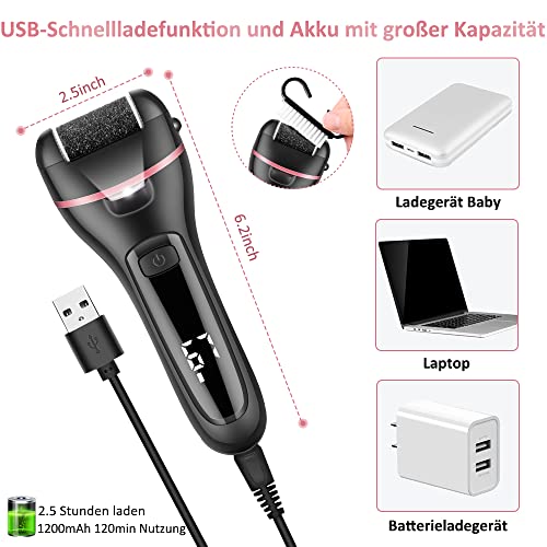 Fußpflege-Geräte NORBASE Hornhautentferner Elektrisch, 15 In 1