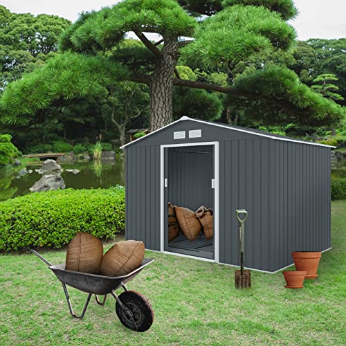 Gartenhaus Metall HATTORO S200 XXL Metall Gerätehaus 277x191x192cm