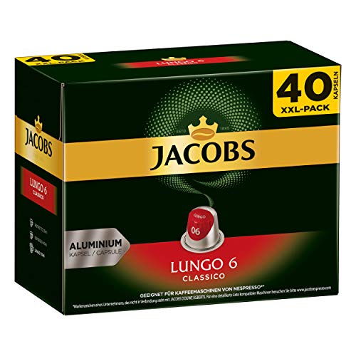 Kaffeekapseln Jacobs Lungo 6 Classico, Nespresso kompatibel