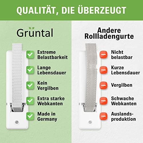 Rollladengurt Grüntal ® 50m 14mm 23mm [Made in Germany]