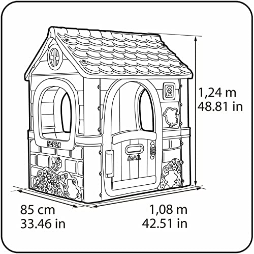 Spielhaus Feber, Fantasy House Kinder, Rosa, Famosa (800012222)