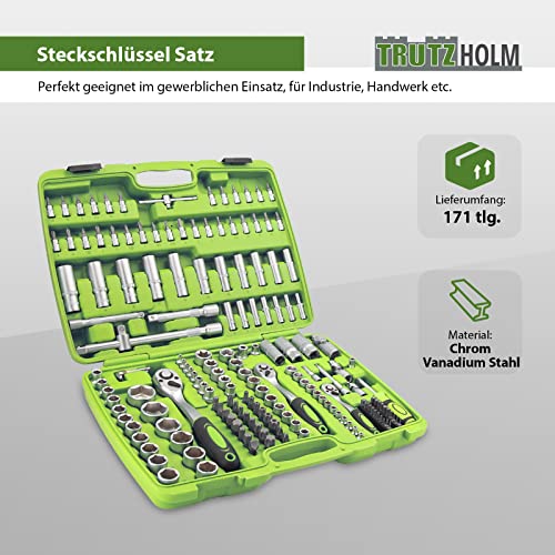 Steckschlüsselsatz 1by2 Zoll TRUTZHOLM Ratschenschlüssel