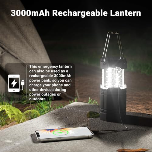 Campinglampe ROCAM LED Solar, Wasserdicht LED Camping Laterne