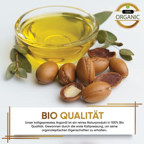 Arganöl oilux Bio Kaltgepresst für Haut & Haare 100% Natürlich