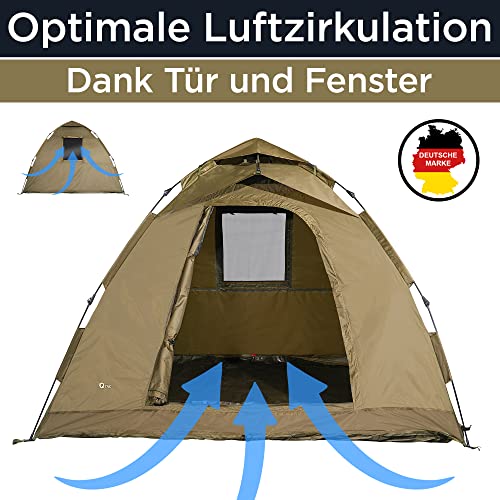 Trekkingzelt Q-Tac Ruck Zuck Bivvy Angelzelt 2m & 3m