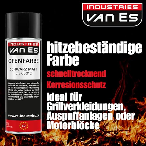 Auspufflack VE-INDUSTRIES Thermolack 2 x 400ml Spray Ofenlack